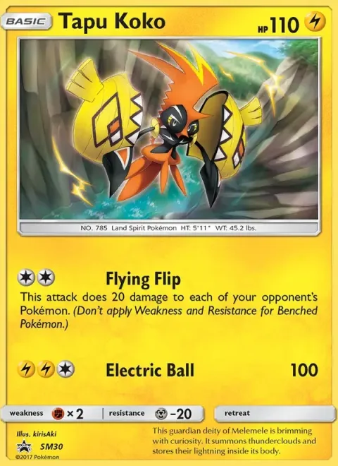Carte Pokémon Tokorico SM30, extension Promo SM