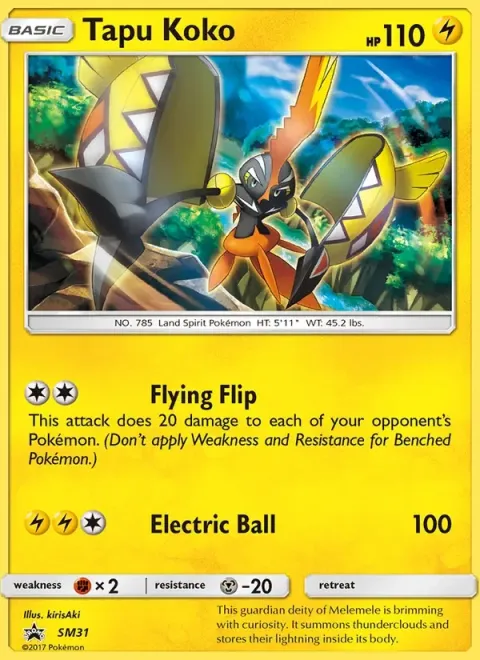 Carte Pokémon Tokorico SM31, extension Promo SM