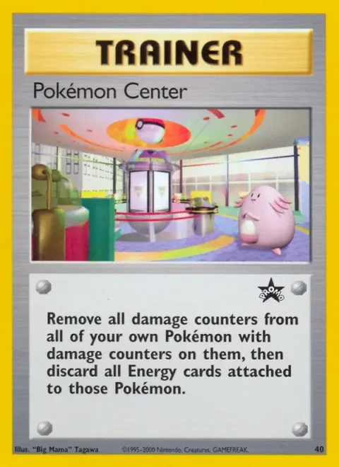 Carte Pokémon Centre Pokémon 40, extension Wizards Black Star Promos