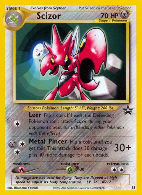 Carte Pokémon Cizayox 33, extension Wizards Black Star Promos
