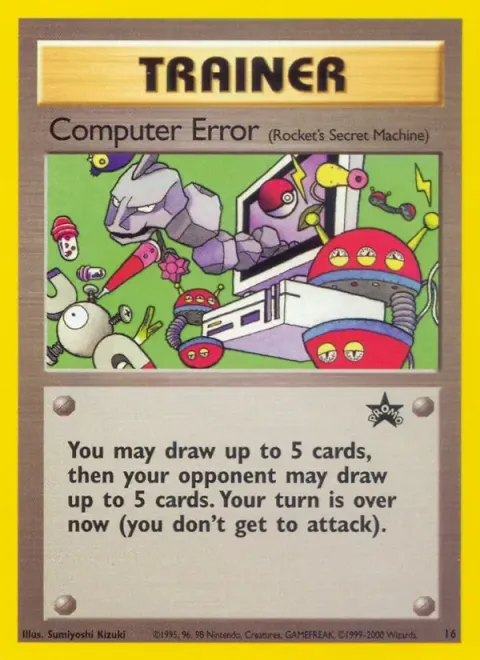 Carte Pokémon Computer Error 16, extension Wizards Black Star Promos