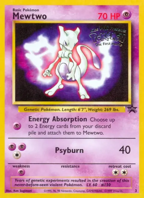 Carte Pokémon Deuxmiaou 3, extension Wizards Black Star Promos