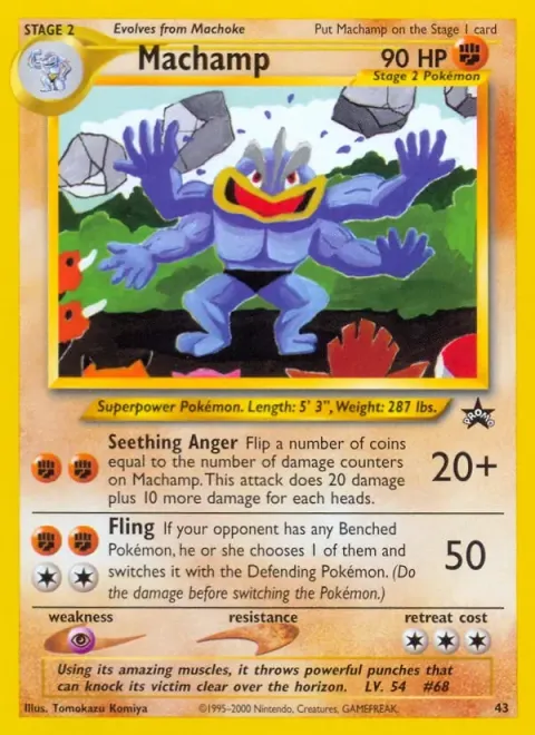 Carte Pokémon Mackogneur 43, extension Wizards Black Star Promos