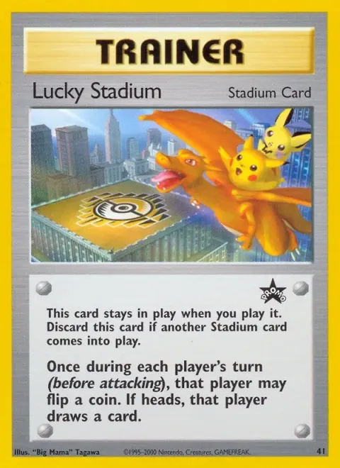 Carte Pokémon Stade de la chance 41, extension Wizards Black Star Promos