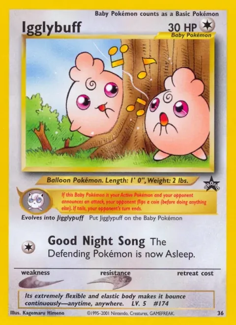 Carte Pokémon Toudoudou 36, extension Wizards Black Star Promos