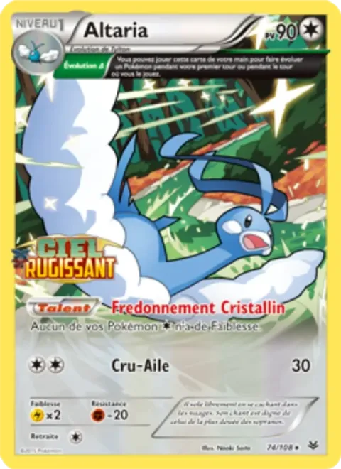 Carte Pokémon Altaria XY46, extension Promo XY