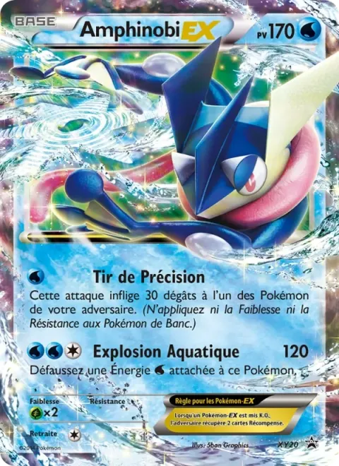 Carte Pokémon Amphinobi EX XY20, extension Promo XY