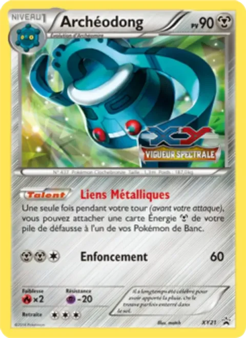 Carte Pokémon Archéodong XY21, extension Promo XY