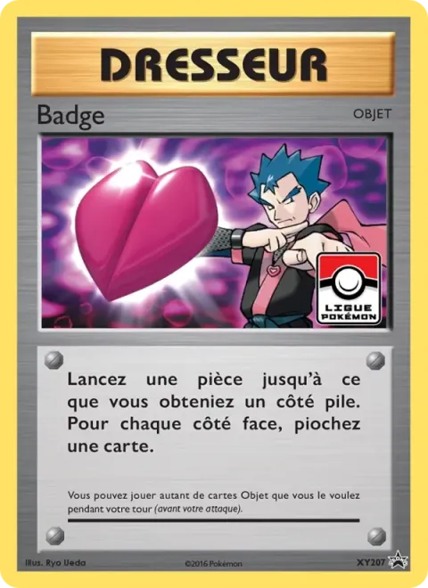 Carte Pokémon Badge XY207, extension Promo XY