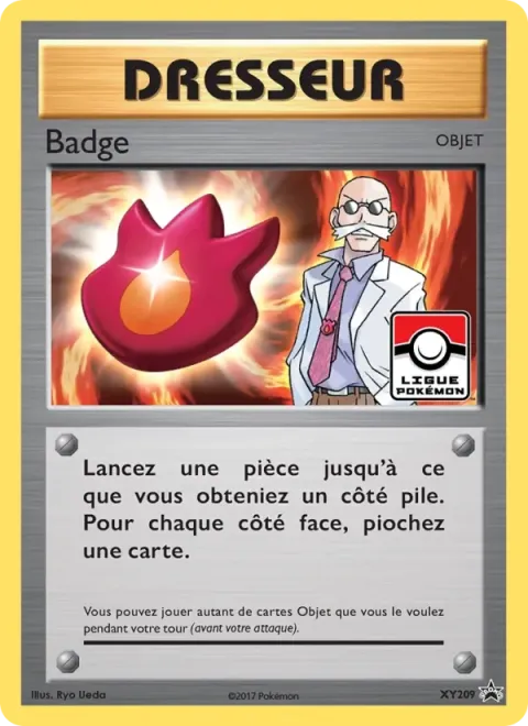 Carte Pokémon Badge XY209, extension Promo XY
