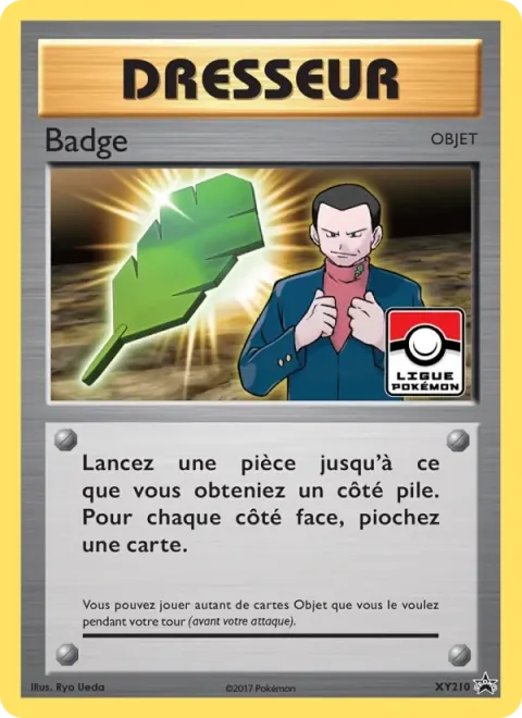 Carte Pokémon Badge XY210, extension Promo XY