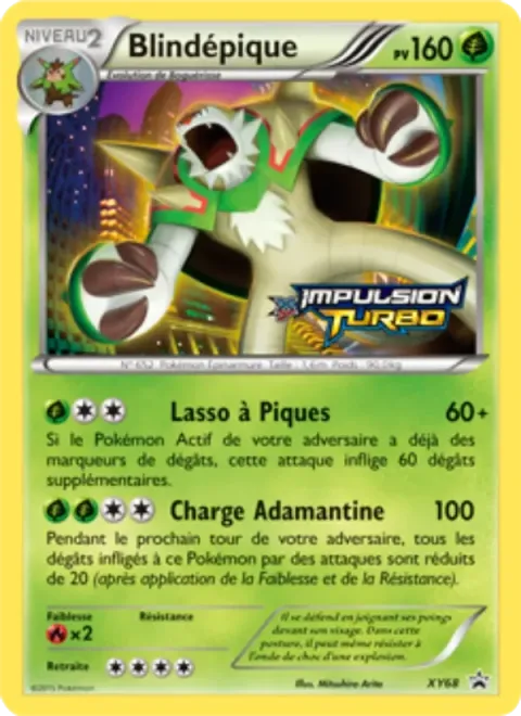 Carte Pokémon Blindépique XY68, extension Promo XY