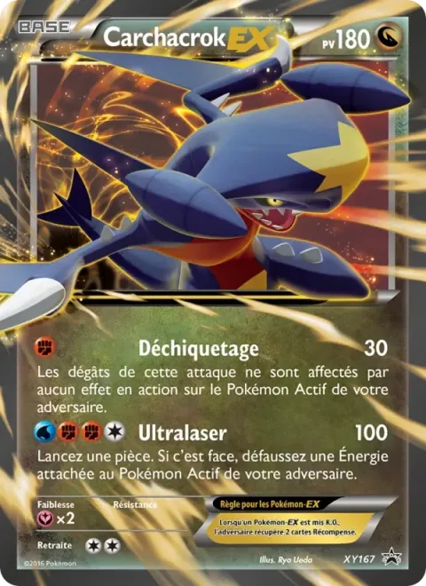 Carte Pokémon Carchacrok-EX XY167, extension Promo XY