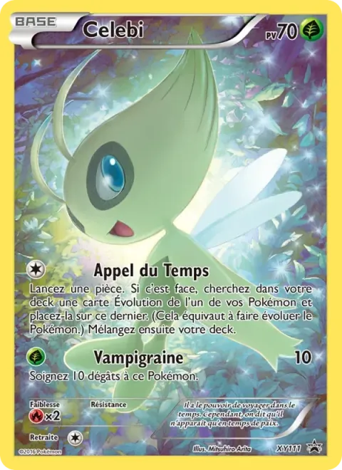 Carte Pokémon Celebi XY111, extension Promo XY