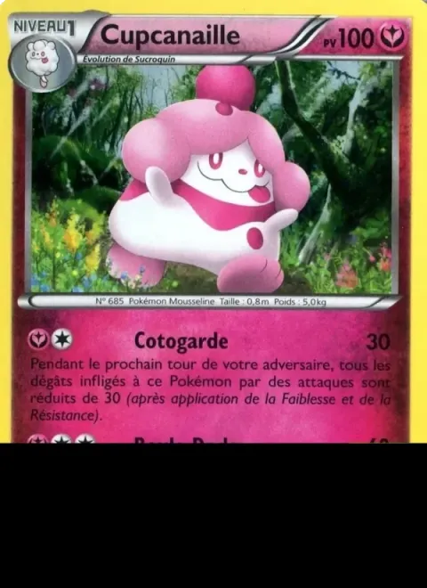 Carte Pokémon Cupcanaille XY15, extension Promo XY