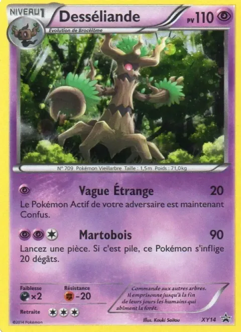 Carte Pokémon Desséliande XY14, extension Promo XY