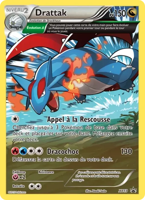 Carte Pokémon Drattak XY59, extension Promo XY