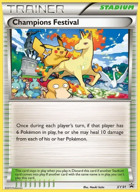 Carte Pokémon Festival des Champions XY91, extension Promo XY