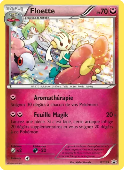 Carte Pokémon Floette XY139, extension Promo XY