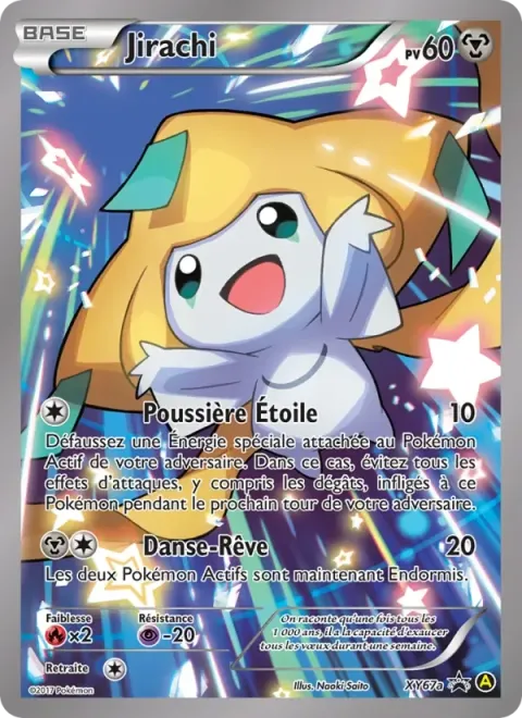 Carte Pokémon Jirachi XY67a, extension Promo XY