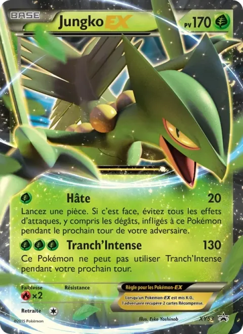 Carte Pokémon Jungko EX XY53, extension Promo XY