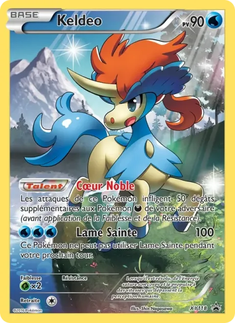 Carte Pokémon Keldeo XY118, extension Promo XY