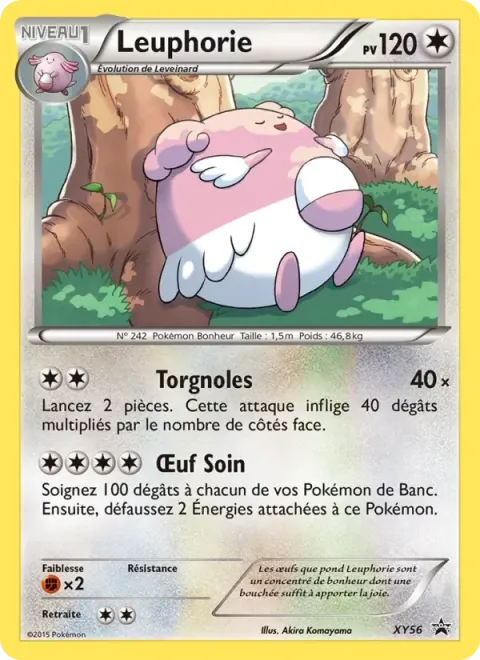 Carte Pokémon Leuphorie XY56, extension Promo XY