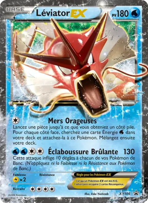 Carte Pokémon Léviator EX XY106, extension Promo XY