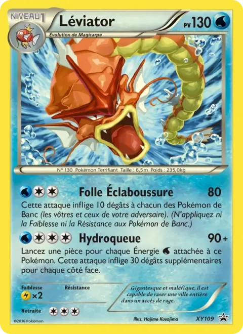 Carte Pokémon Léviator XY109, extension Promo XY