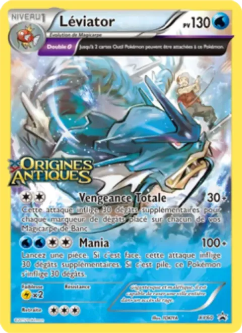 Carte Pokémon Léviator XY60, extension Promo XY