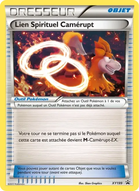 Carte Pokémon Lien Spirituel Camérupt XY199, extension Promo XY