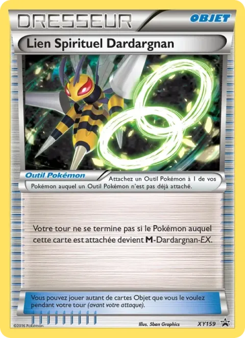 Carte Pokémon Lien Spirituel Dardargnan XY159, extension Promo XY