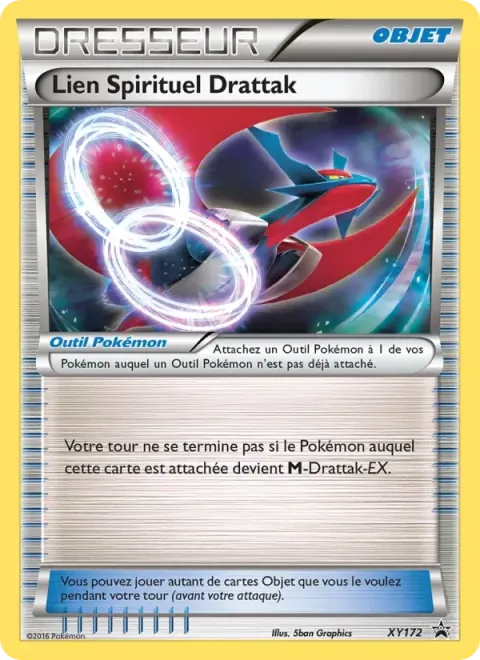 Carte Pokémon Lien Spirituel Drattak XY172, extension Promo XY