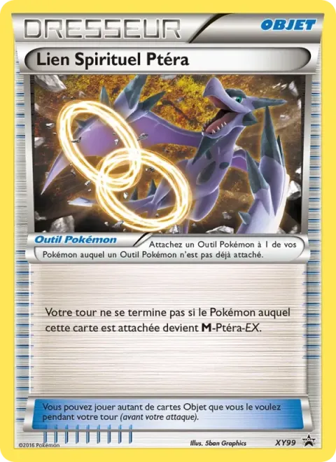 Carte Pokémon Lien Spirituel Ptéra XY99, extension Promo XY