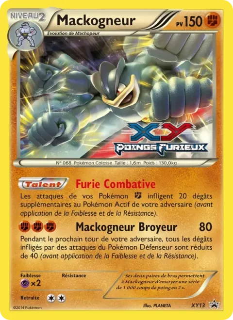 Carte Pokémon Mackogneur XY13, extension Promo XY