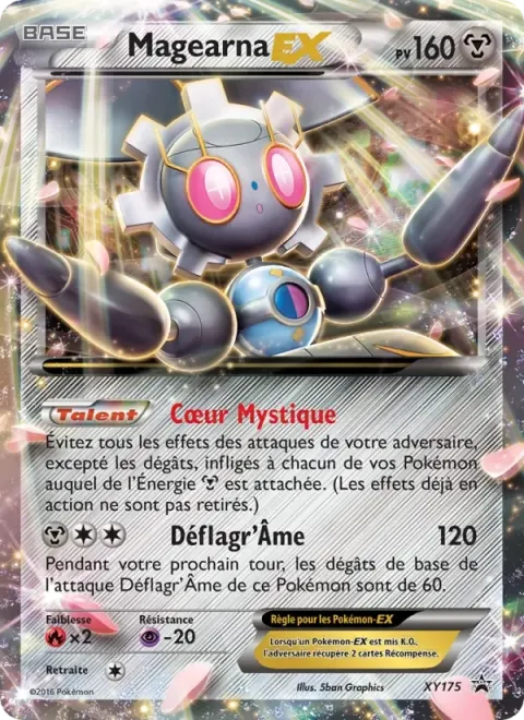 Carte Pokémon Magearna-EX XY175, extension Promo XY