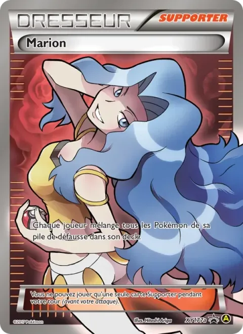 Carte Pokémon Marion XY177a, extension Promo XY