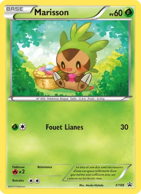 Carte Pokémon Marisson XY88, extension Promo XY