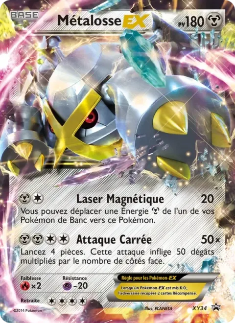 Carte Pokémon Métalosse EX XY34, extension Promo XY