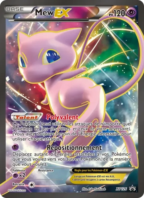 Carte Pokémon Mew-EX XY126, extension Promo XY