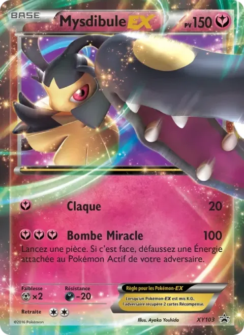 Carte Pokémon Mysdibule EX XY103, extension Promo XY
