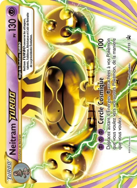 Carte Pokémon Neitram TURBO XY135, extension Promo XY