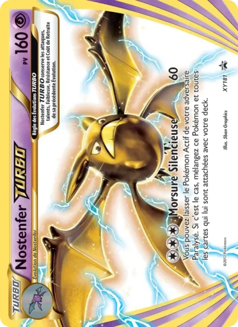 Carte Pokémon Nostenfer TURBO XY181, extension Promo XY