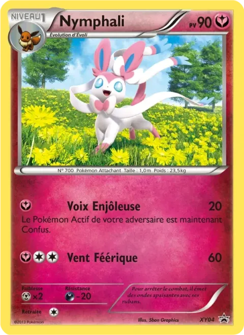 Carte Pokémon Nymphali XY04, extension Promo XY