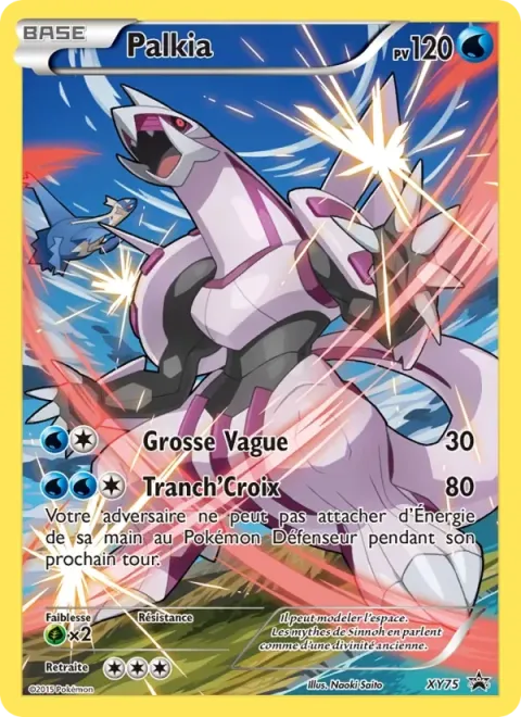Carte Pokémon Palkia XY75, extension Promo XY
