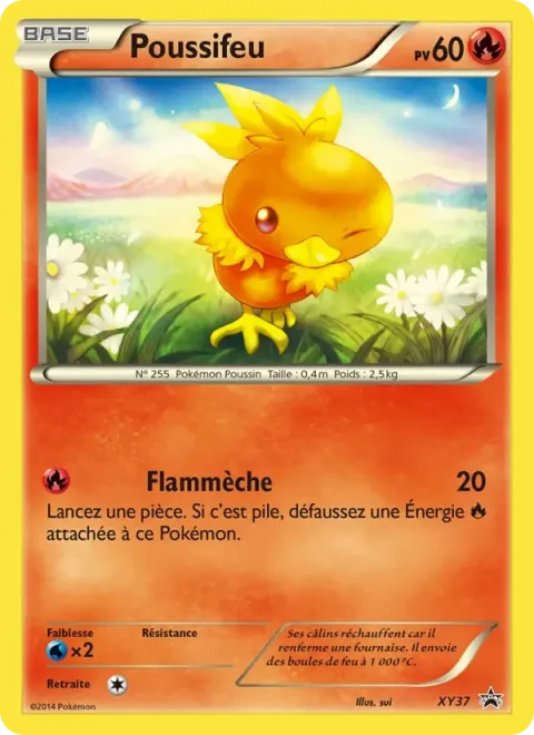 Carte Pokémon Poussifeu XY37, extension Promo XY