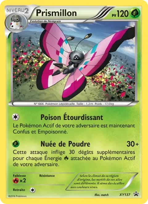 Carte Pokémon Prismillon XY137, extension Promo XY
