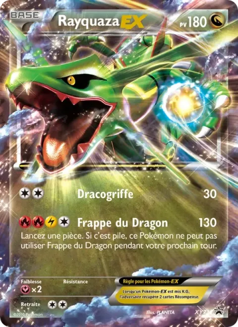 Carte Pokémon Rayquaza EX XY73, extension Promo XY