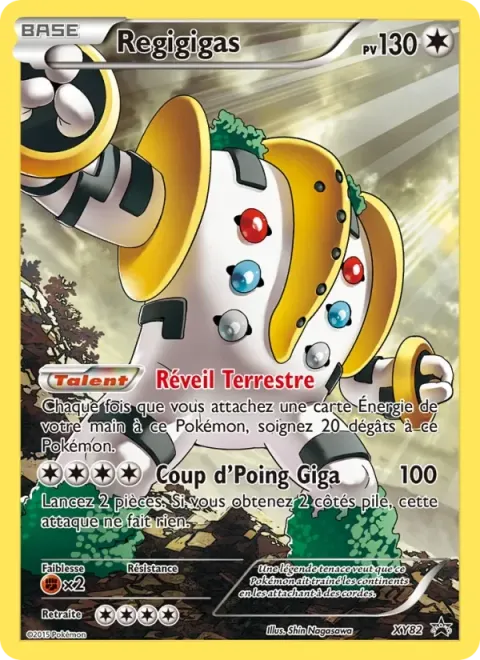 Carte Pokémon Regigigas XY82, extension Promo XY