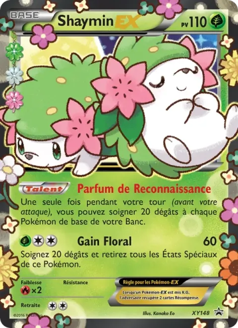 Carte Pokémon Shaymin-EX XY148, extension Promo XY